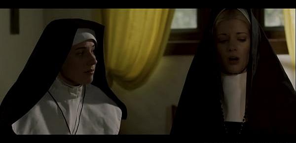  Nun babes enjoy foreplay after stripping